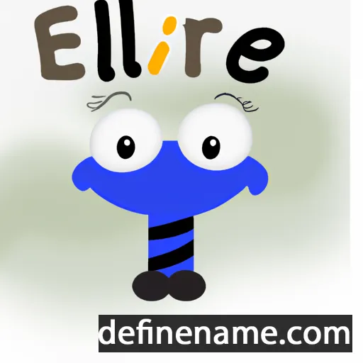 cartoon of the name Eelie