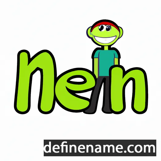 cartoon of the name Een