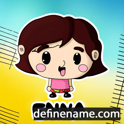 cartoon of the name Eena