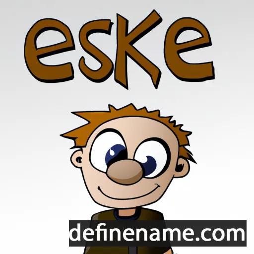 cartoon of the name Eeske