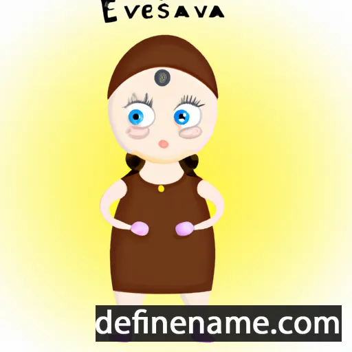 cartoon of the name Eevastiina