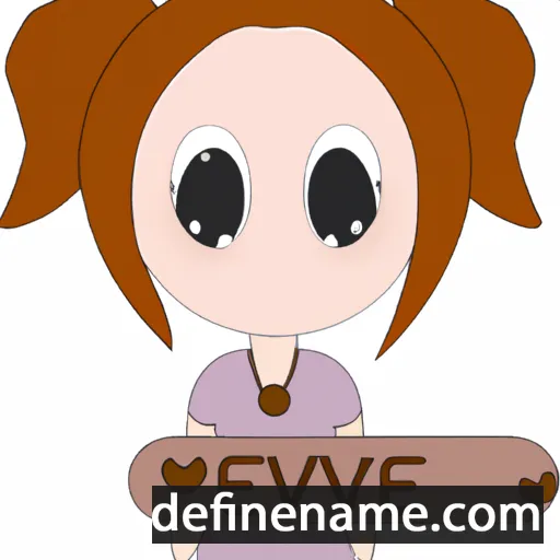 cartoon of the name Eeve