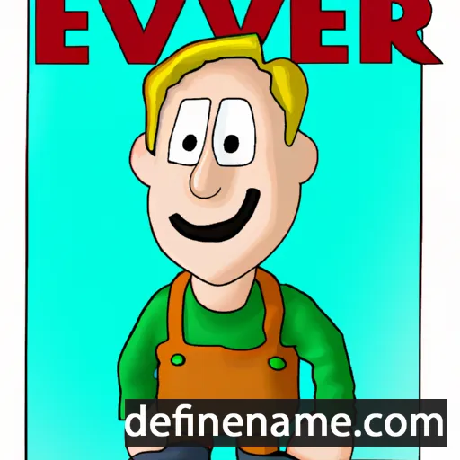 cartoon of the name Eevert