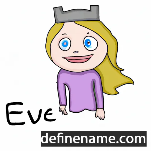 cartoon of the name Eevike