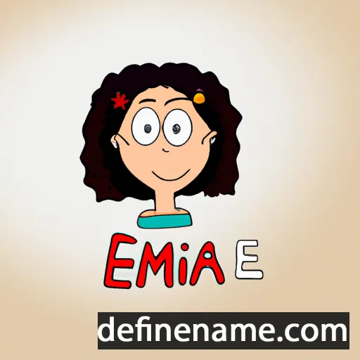 cartoon of the name Efemía