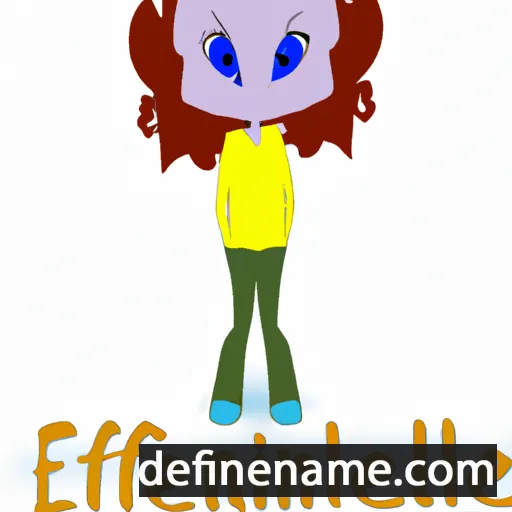 cartoon of the name Effaline