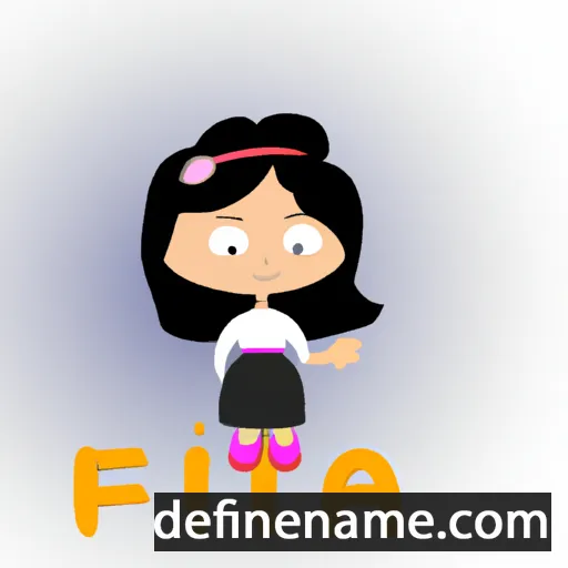 cartoon of the name Effia