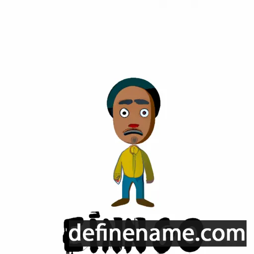 cartoon of the name Effiong