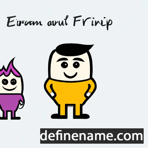 cartoon of the name Efflamm