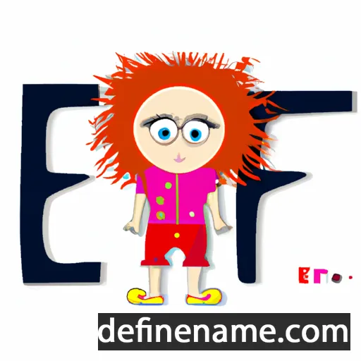 cartoon of the name Efi