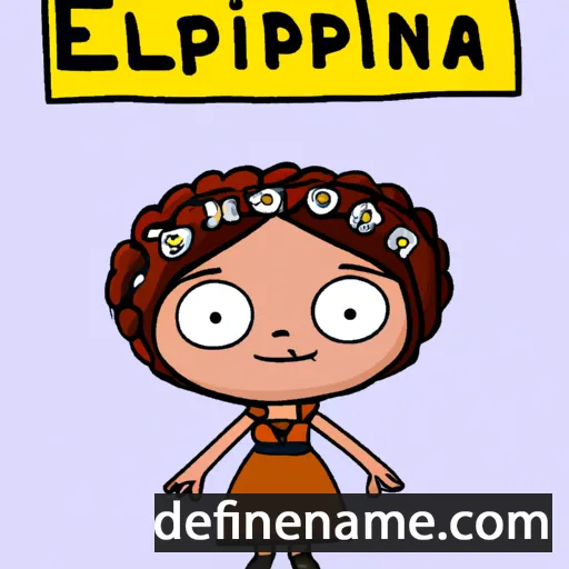 cartoon of the name Efipania