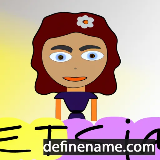 cartoon of the name Efisia