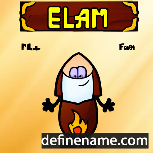 cartoon of the name Eflam