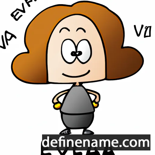 cartoon of the name Efva