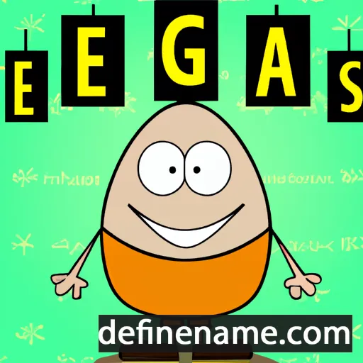 cartoon of the name Egas