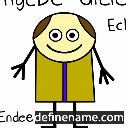 cartoon of the name Egilde