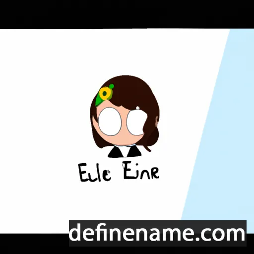 Élaine cartoon