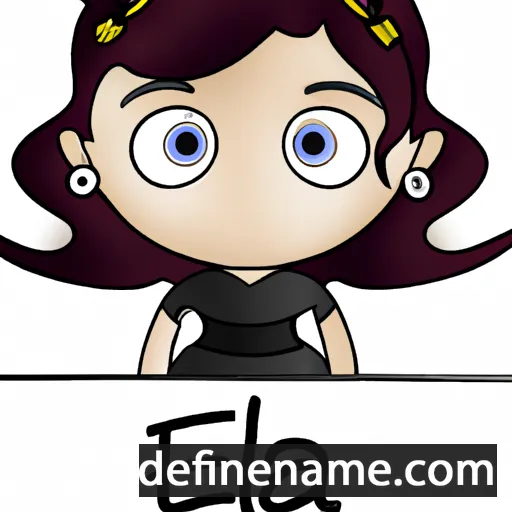 cartoon of the name Éléa