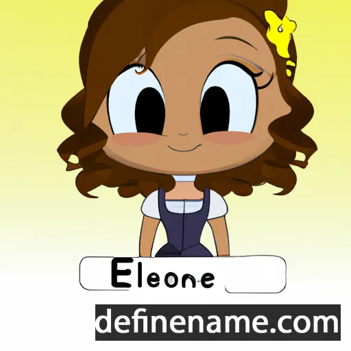 cartoon of the name Éléonise