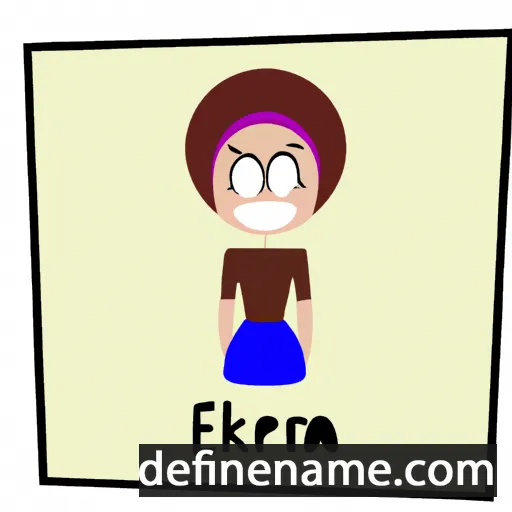 cartoon of the name Èkcora