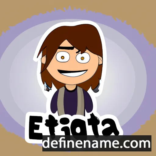 cartoon of the name Egita