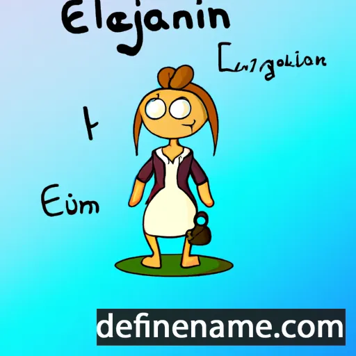 cartoon of the name Eglantin