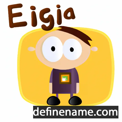 cartoon of the name Eglija