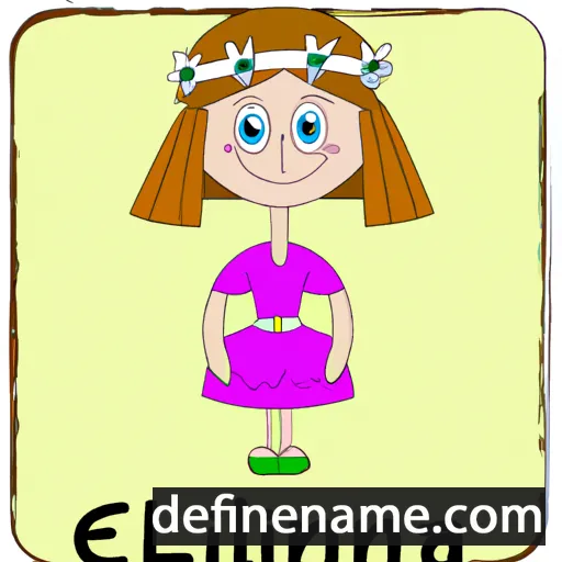 cartoon of the name Eglina