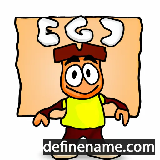 cartoon of the name Egyed