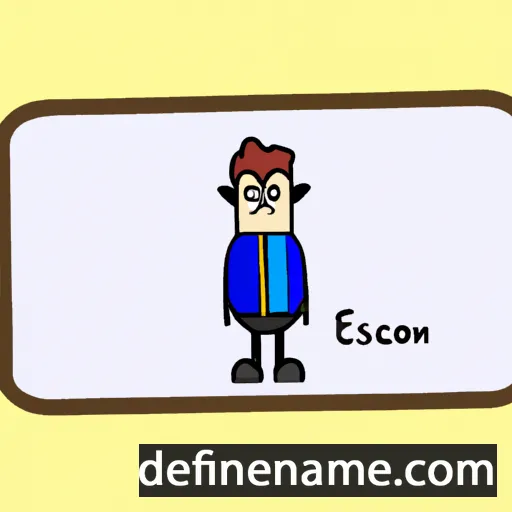 cartoon of the name Egzon