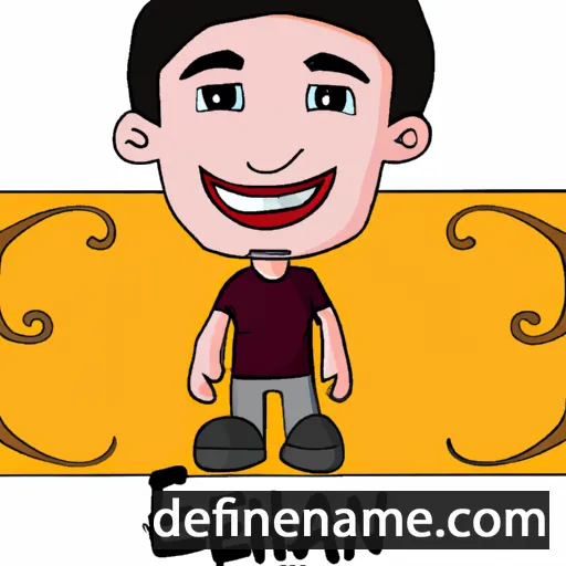 cartoon of the name Ehan