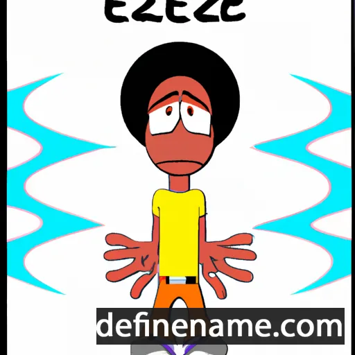 cartoon of the name Ehioze