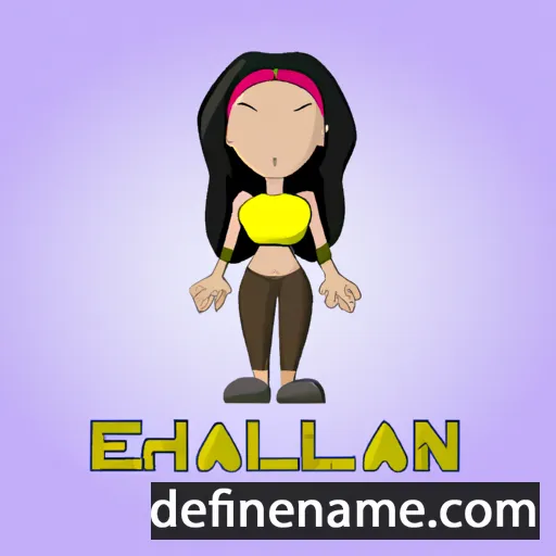 cartoon of the name Ehlani