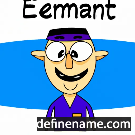 cartoon of the name Ehmetjan