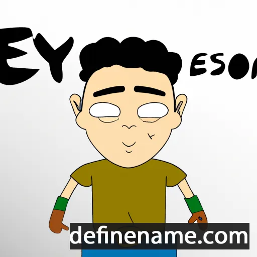 cartoon of the name Ehsonoy