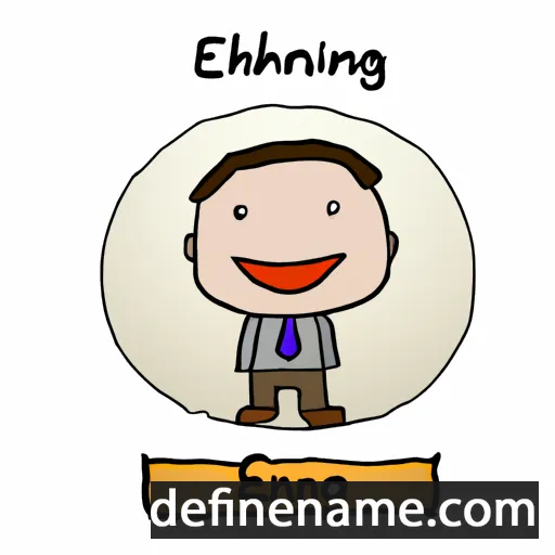 cartoon of the name Ehuang