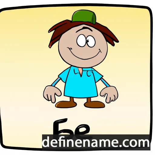 cartoon of the name Eibe