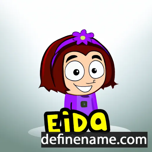 cartoon of the name Eida