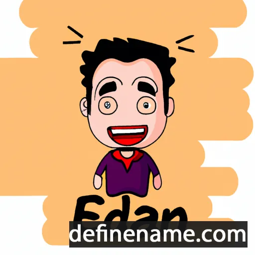 cartoon of the name Eidan