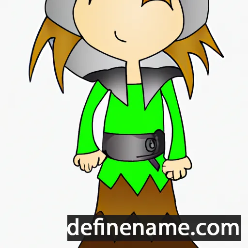 cartoon of the name Eidunn