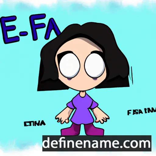 cartoon of the name Eifa