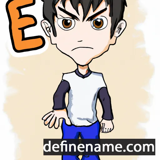 cartoon of the name Eijiro