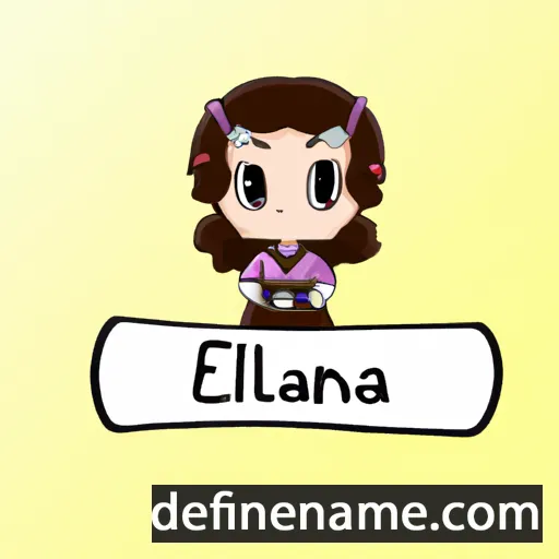 cartoon of the name Eilania