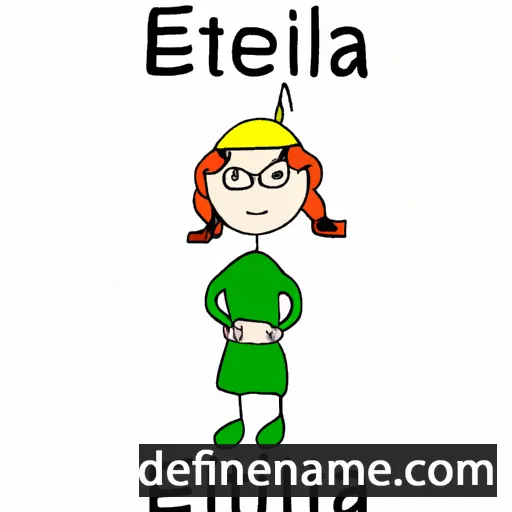 cartoon of the name Eileitija