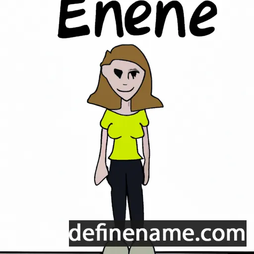 cartoon of the name Eilene