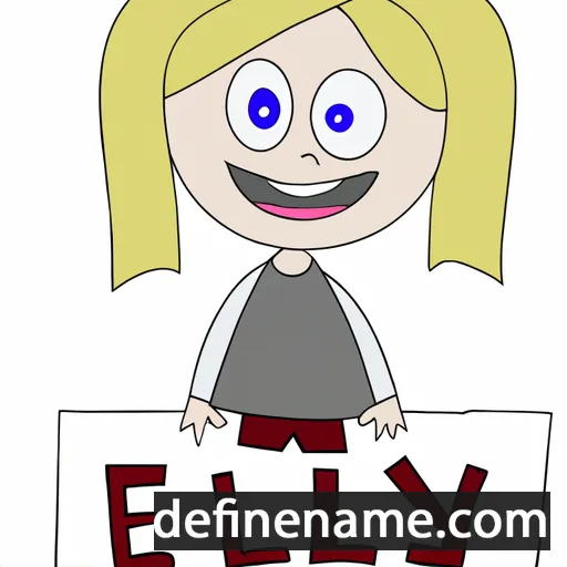 cartoon of the name Eiley