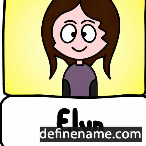 cartoon of the name Eileyn