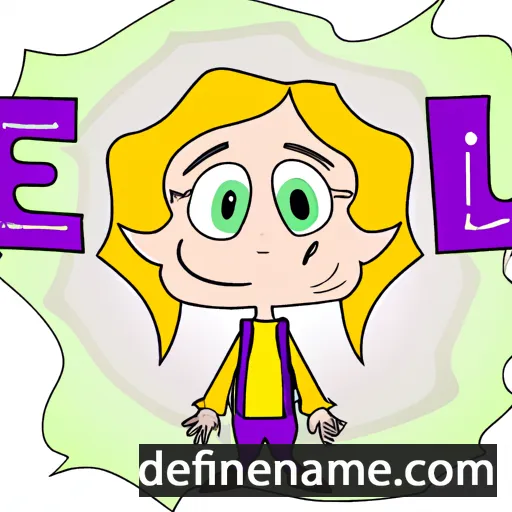 cartoon of the name Eili