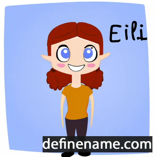 cartoon of the name Eili