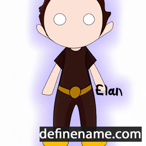 cartoon of the name Eilian